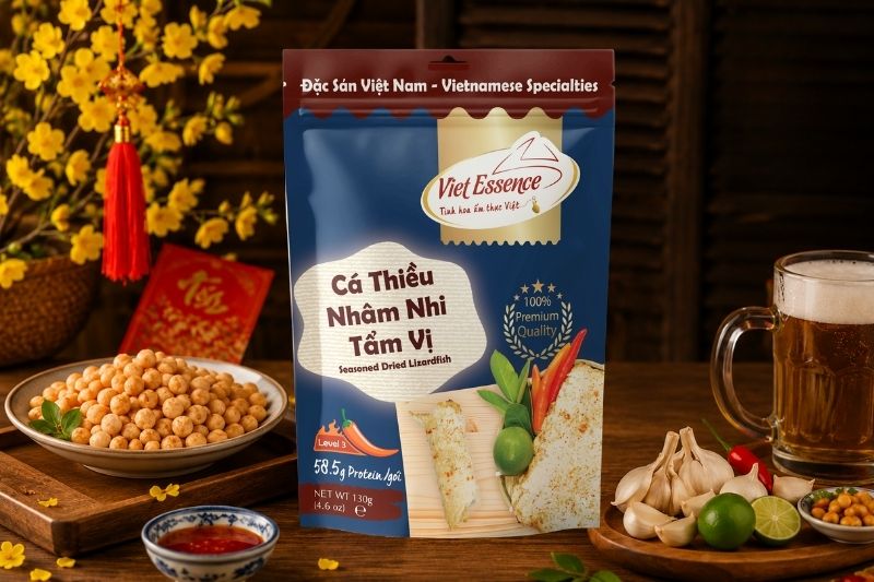 Cá Thiều Nhâm Nhi Tẩm Vị - khô cá ăn liền ngày Tết