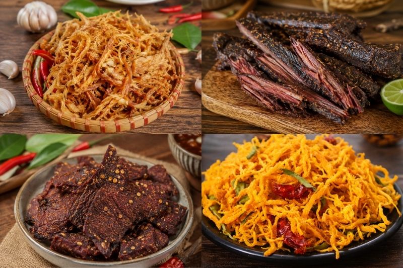 Các loại khô thịt - món nhậu không cần nấu