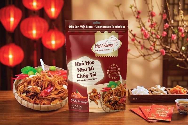 Khô heo cháy tỏi đặc sản Viet Essence