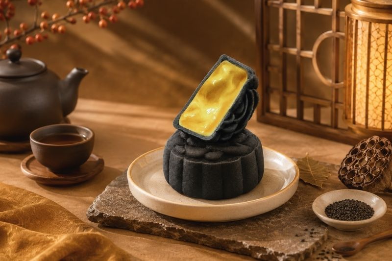 Bánh Trung Thu sầu riêng Black Thorn vỏ tuyết than tre