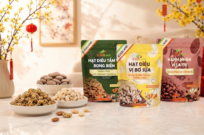 Các loại hạt ngày Tết và hạt điều tẩm vị