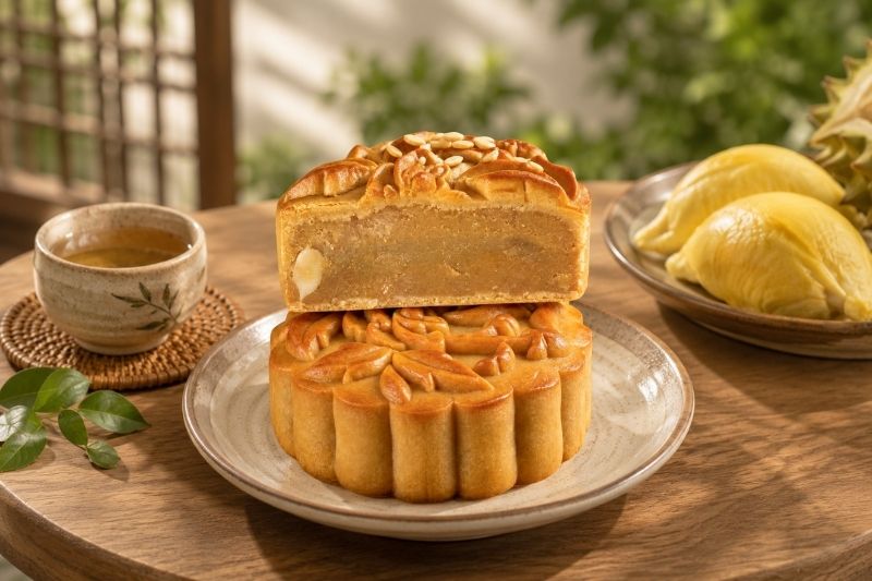 Bánh Trung Thu Sầu Riêng Musang King Thượng Hạng Tai Thong