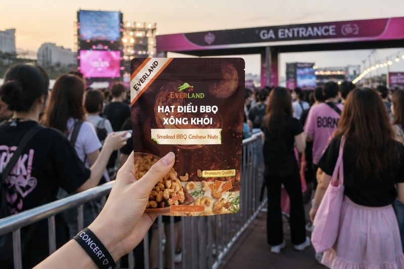 Hạt điều BBQ xông khói Tai Thong
