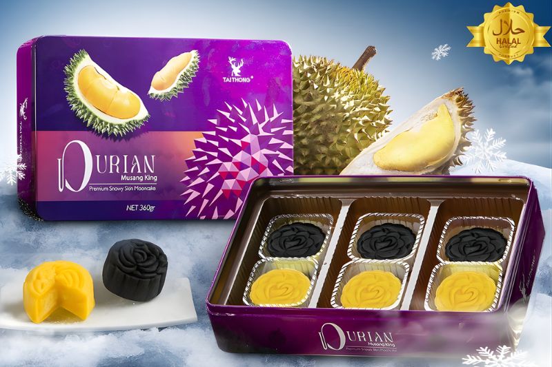 Bánh Trung Thu Vỏ Tuyết Sầu Riêng 2023 Tai Thong