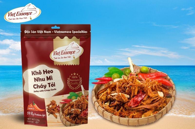 Khô Heo Nhu Mì Cháy Tỏi - Vị đậm đà từ miền nắng, thơm giòn chuẩn món nhắm Việt