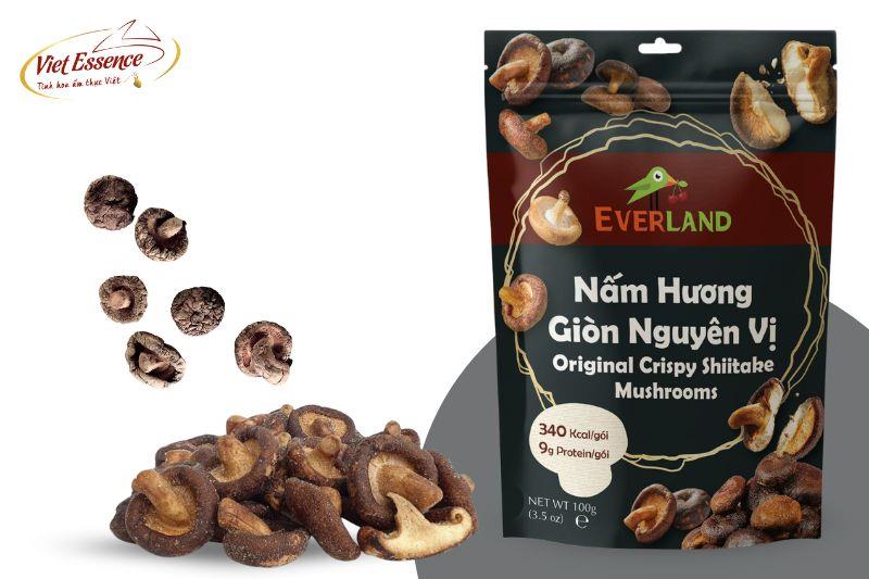 Nấm Hương Giòn Nguyên Vị - Tinh hoa từ nấm hương tuyển chọn, giòn thơm tròn vị