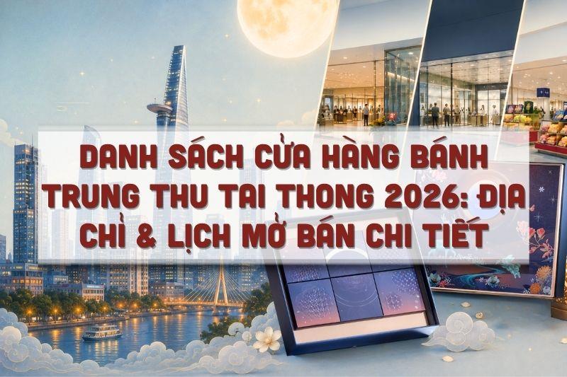 Danh Sách Cửa Hàng Bánh Trung Thu Tai Thong 2026: Địa Chỉ & Lịch Mở Bán Chi Tiết