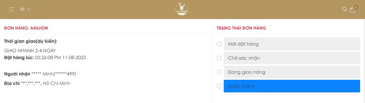 Hướng dẫn kiểm tra hành trình đơn hàng